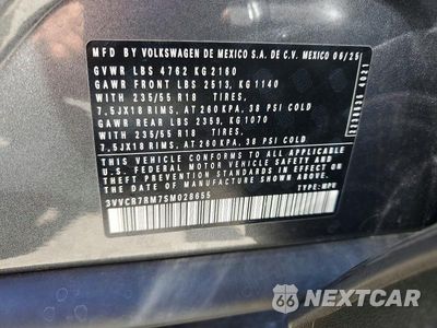 Zdjęcie 12 z 12 samochodu: 2025 VOLKSWAGEN TIGUAN S VIN:3VVCR7RM7SM028655 - miniatura
