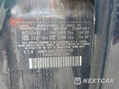 Zdjęcie 12 z 12 samochodu: 2010 HYUNDAI ELANTRA SE VIN:KMHDU4AD2AU920748 - miniatura