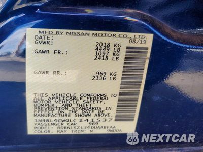 Zdjęcie 12 z 12 samochodu: 2020 NISSAN ALTIMA SR VIN:1N4BL4CW0LC141537 - miniatura