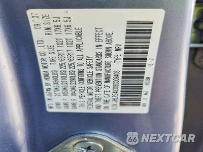 Zdjęcie 13 z 13 samochodu: 2008 HONDA CR-V LX VIN:JHLRE48308C008403 - miniatura