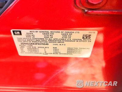 Zdjęcie 14 z 14 samochodu: 2015 CHEVROLET EQUINOX LT VIN:2GNALCEK3F6376349 - miniatura