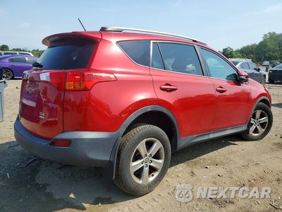 Trzecie zdjęcie samochodu z tyłu: 2015 TOYOTA RAV4 XLE VIN:2T3RFREV5FW358651 - miniatura