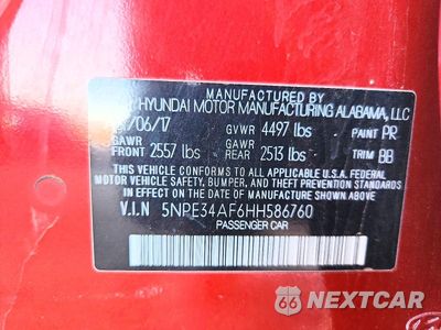 Zdjęcie 12 z 12 samochodu: 2017 HYUNDAI SONATA LIMITED VIN:5NPE34AF6HH586760 - miniatura