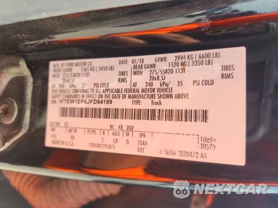Zdjęcie 12 z 12 samochodu: 2018 FORD F150 SUPERCREW VIN:1FTEW1EP6JFD84199 - miniatura