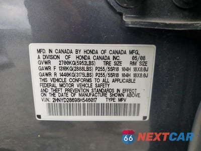 Zdjęcie 14 z 14 samochodu: 2008 ACURA MDX TECHNOLOGY VIN:2HNYD28698H546017 - miniatura