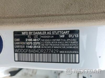 Zdjęcie 12 z 12 samochodu: 2013 MERCEDES-BENZ C 300 4MATIC VIN:WDDGF8AB4DR277429 - miniatura