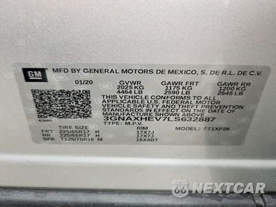 Zdjęcie 13 z 13 samochodu: 2020 CHEVROLET EQUINOX LS VIN:3GNAXHEV7LS632887 - miniatura