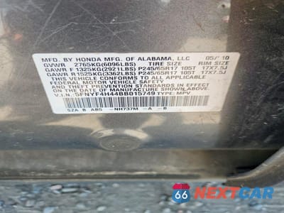 Zdjęcie 13 z 13 samochodu: 2011 HONDA PILOT EX VIN:5FNYF4H44BB015749 - miniatura