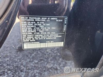 Zdjęcie 14 z 14 samochodu: 2019 VOLKSWAGEN ATLAS SE VIN:1V2LR2CA4KC599696 - miniatura