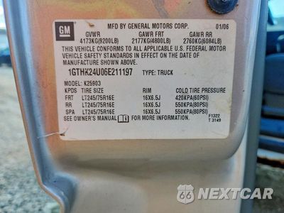 Zdjęcie 12 z 12 samochodu: 2006 GMC SIERRA K2500 HEAVY DUTY VIN:1GTHK24U06E211197 - miniatura