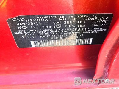 Zdjęcie 12 z 12 samochodu: 2014 HYUNDAI ELANTRA SPORT VIN:KMHDH4AH3EU120361 - miniatura