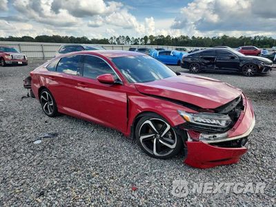 Czwarte zdjęcie samochodu z boku: 2019 HONDA ACCORD SPORT VIN:1HGCV1F33KA164508 - miniatura