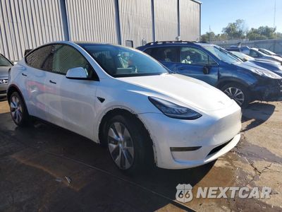 Czwarte zdjęcie samochodu z boku: 2021 TESLA MODEL Y VIN:5YJYGDEE2MF254858 - miniatura