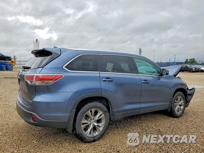 Trzecie zdjęcie samochodu z tyłu: 2014 TOYOTA HIGHLANDER XLE VIN:5TDJKRFH2ES019489 - miniatura
