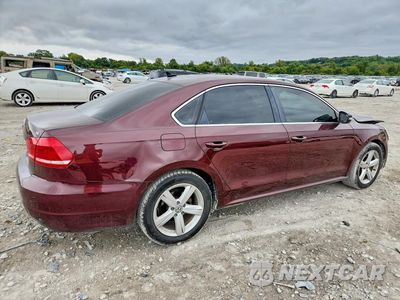 Trzecie zdjęcie samochodu z tyłu: 2013 VOLKSWAGEN PASSAT SE VIN:1VWBH7A33DC126339 - miniatura