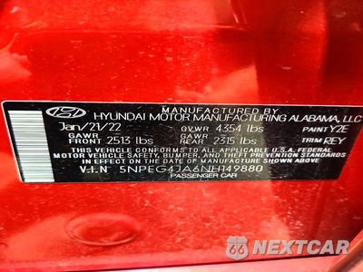 Zdjęcie 13 z 13 samochodu: 2022 HYUNDAI SONATA SE VIN:5NPEG4JA6NH149880 - miniatura