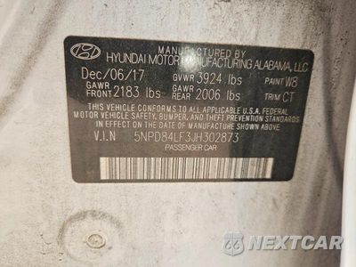 Zdjęcie 13 z 13 samochodu: 2018 HYUNDAI ELANTRA SEL VIN:5NPD84LF3JH302873 - miniatura