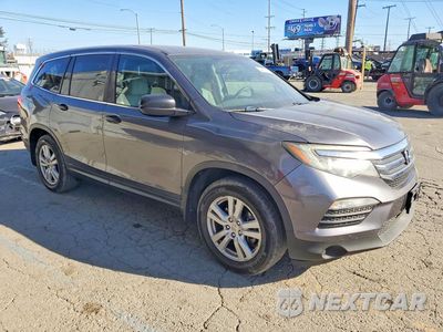 Czwarte zdjęcie samochodu z boku: 2016 HONDA PILOT LX VIN:5FNYF5H19GB037202 - miniatura