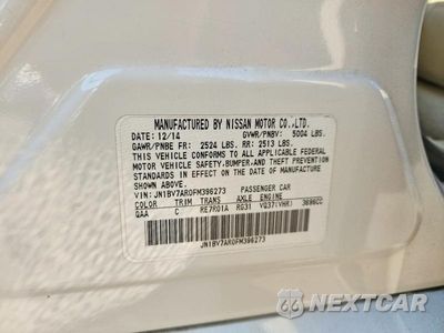 Zdjęcie 12 z 12 samochodu: 2015 INFINITI Q50 PREMIUM VIN:JN1BV7AR0FM396273 - miniatura