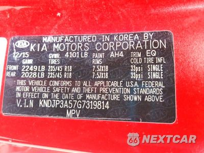 Zdjęcie 12 z 12 samochodu: 2016 KIA SOUL + VIN:KNDJP3A57G7319814 - miniatura