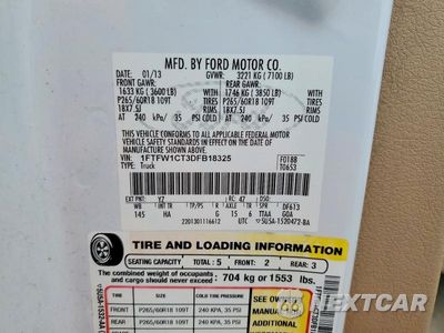 Zdjęcie 12 z 12 samochodu: 2013 FORD F150 SUPERCREW VIN:1FTFW1CT3DFB18325 - miniatura