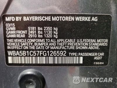 Zdjęcie 12 z 12 samochodu: 2015 BMW 535 I VIN:WBA5B1C57FG126592 - miniatura