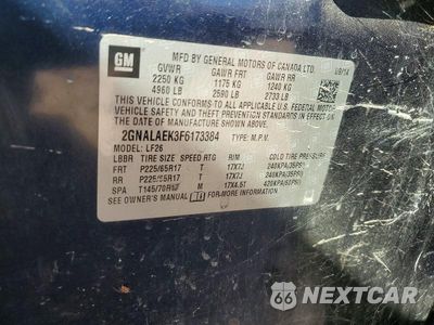 Zdjęcie 12 z 12 samochodu: 2015 CHEVROLET EQUINOX LS VIN:2GNALAEK3F6173384 - miniatura