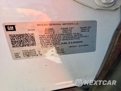 Zdjęcie 14 z 14 samochodu: 2020 GMC ACADIA SLE VIN:1GKKNKLA8LZ140859 - miniatura
