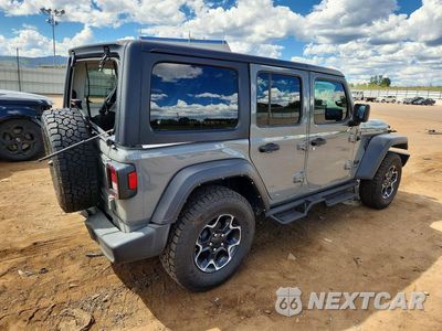 Trzecie zdjęcie samochodu z tyłu: 2022 JEEP WRANGLER UNLIMITED SPORT VIN:1C4HJXDG8NW167212 - miniatura