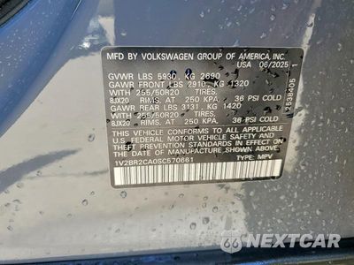 Zdjęcie 12 z 12 samochodu: 2025 VOLKSWAGEN ATLAS SEL VIN:1V2BR2CA0SC570661 - miniatura