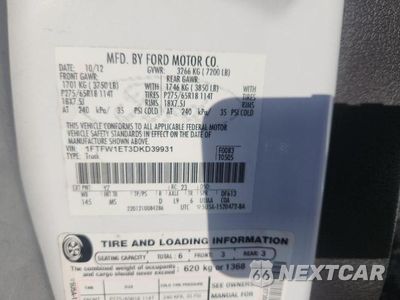 Zdjęcie 12 z 12 samochodu: 2013 FORD F150 SUPERCREW VIN:1FTFW1ET3DKD39931 - miniatura