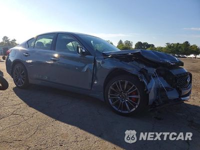 Czwarte zdjęcie samochodu z boku: 2023 INFINITI Q50 RED SPORT 400 VIN:JN1FV7DR0PM590624 - miniatura