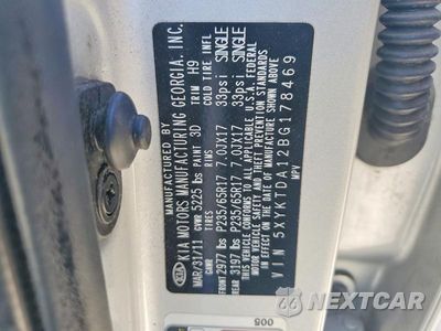 Zdjęcie 13 z 13 samochodu: 2011 KIA SORENTO LX VIN:5XYKTDA12BG178469 - miniatura
