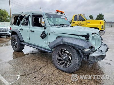Czwarte zdjęcie samochodu z boku: 2023 JEEP WRANGLER SPORT VIN:1C4HJXDN5PW564586 - miniatura
