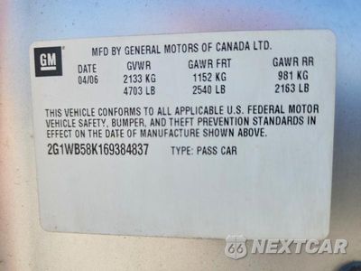 Zdjęcie 13 z 13 samochodu: 2006 CHEVROLET IMPALA LS VIN:2G1WB58K169384837 - miniatura