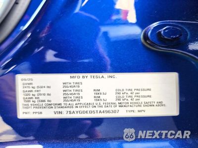 Zdjęcie 13 z 13 samochodu: 2026 TESLA MODEL Y VIN:7SAYGDED5TA496307 - miniatura