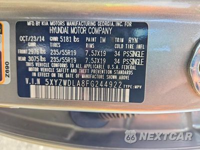 Zdjęcie 14 z 14 samochodu: 2015 HYUNDAI SANTA FE SPORT 2.0T VIN:5XYZWDLA8FG244922 - miniatura