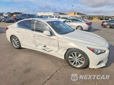 Czwarte zdjęcie samochodu z boku: 2015 INFINITI Q50 PREMIUM VIN:JN1BV7AP8FM333713 - miniatura