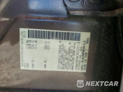 Zdjęcie 12 z 12 samochodu: 2013 NISSAN MAXIMA 3.5 SV VIN:1N4AA5AP0DC828912 - miniatura
