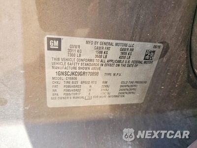 Zdjęcie 13 z 13 samochodu: 2016 CHEVROLET SUBURBAN C1500 LTZ VIN:1GNSCJKC9GR170898 - miniatura