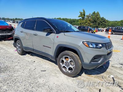 Czwarte zdjęcie samochodu z boku: 2022 JEEP COMPASS TRAILHAWK VIN:3C4NJDDB7NT192274 - miniatura