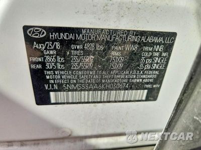 Zdjęcie 13 z 13 samochodu: 2019 HYUNDAI SANTA FE LIMITED 2.0T VIN:5NMS53AA6KH030674 - miniatura