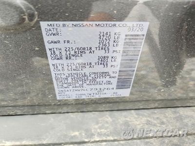 Zdjęcie 13 z 13 samochodu: 2020 NISSAN ROGUE SV VIN:5N1AT2MV2LC793264 - miniatura