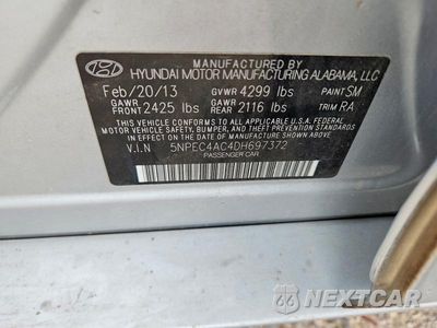 Zdjęcie 12 z 12 samochodu: 2013 HYUNDAI SONATA LIMITED VIN:5NPEC4AC4DH697372 - miniatura