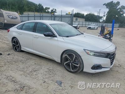 Czwarte zdjęcie samochodu z boku: 2021 HONDA ACCORD SPORT VIN:1HGCV1F33MA098514 - miniatura