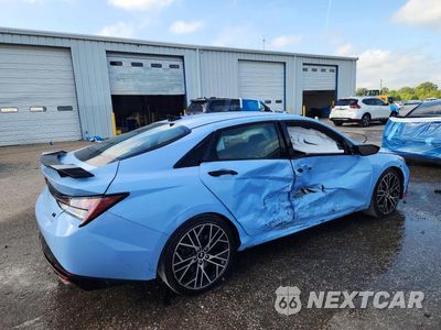 Trzecie zdjęcie samochodu z tyłu: 2023 HYUNDAI ELANTRA N BASE VIN:KMHLW4AK9PU012617 - miniatura