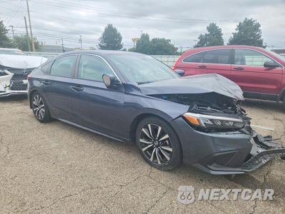 Czwarte zdjęcie samochodu z boku: 2023 HONDA CIVIC EXL VIN:19XFL1H7XPE016488 - miniatura