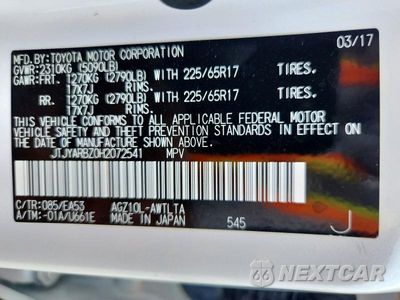 Zdjęcie 13 z 13 samochodu: 2017 LEXUS NX 200T BASE VIN:JTJYARBZ0H2072541 - miniatura