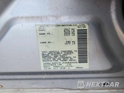 Zdjęcie 12 z 12 samochodu: 2018 NISSAN ALTIMA 2.5 SV VIN:1N4AL3AP2JC208606 - miniatura