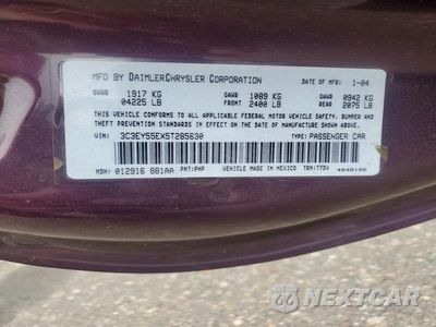 Zdjęcie 12 z 12 samochodu: 2005 CHRYSLER PT CRUISER TOURING VIN:3C3EY55EX5T285630 - miniatura